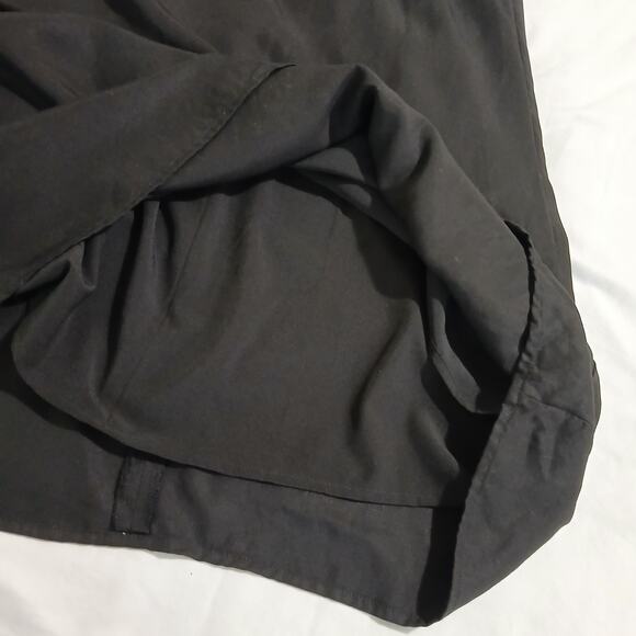 GIANI BINI Large Black Sleeveless Crew-Neck Lined A-Line Exposed Zipper Dress - Picture 8 of 12